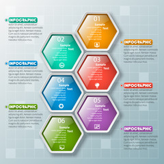 Abstract 3D Paper Infographics