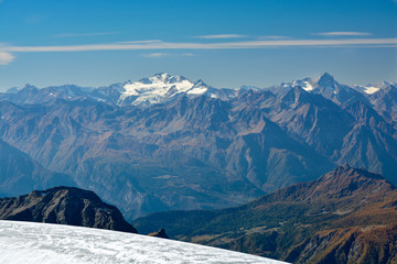 Obraz premium Gran paradiso summit in Alps
