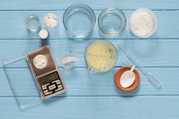 Ingredients for production of natural beauty cosmetics