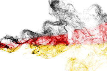 Germany flag smoke