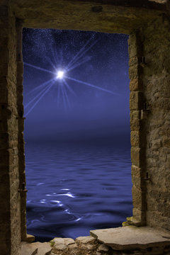 Star ovean stone window