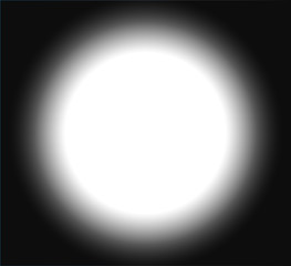 White spot in the middle of black background