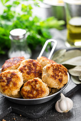 Cutlets, meatballs