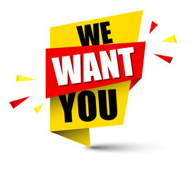 banner we want you