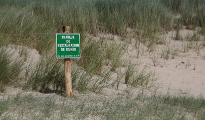 Protection des dunes.