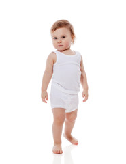 boy running isolated