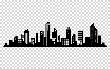 Obraz premium Vector city silhouette