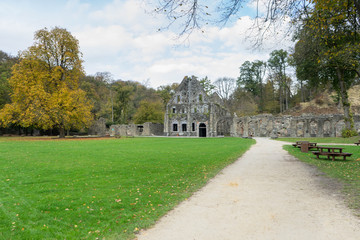 Ruins of the Cistercian Abbey of Villers, Villers-la-Ville, Walloon Brabant, Wallonia, Belgium