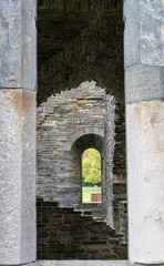 Fototapeta na wymiar Ruins of the Cistercian Abbey of Villers, Villers-la-Ville, Walloon Brabant, Wallonia, Belgium