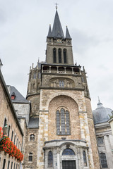 Fototapeta na wymiar Aachen Chatedral in Aachen, North Rhine Westphalia, Germany