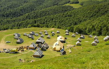 Ethno village Vranjak on mountain Bjelasica, Montenegro