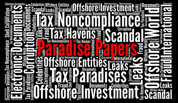 Paradise papers word cloud 