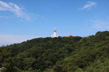 Fototapeta na wymiar View to Cape Byron Lighthouse in New South Wales, Australia