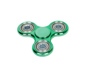 fidget spinner green isolated on white background