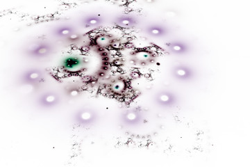 Obraz premium Fractal art background for creative design. Abstract fractal. Decoration for wallpaper desktop, poster, cover booklet, card. Psychedelic. Print for clothes, t-shirt. Magic graphics..