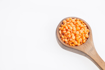 Raw red lentil - Lens culinaris