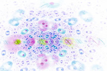 Fractal art background for creative design. Abstract fractal. Decoration for wallpaper desktop, poster, cover booklet, card. Psychedelic. Print for clothes, t-shirt. Magic graphics..