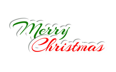 Merry Christmas. Holiday greeting card. Vector illustration. 