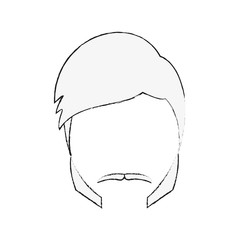 Hipster hairstyle and beard icon vector illustration graphic design