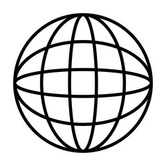 planet sphere isolated icon
