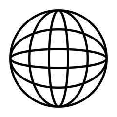 planet sphere isolated icon