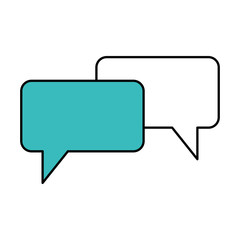speech bubbles isolated icon