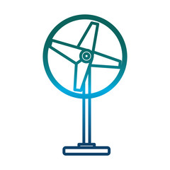 Obraz premium fan Icon over white background vector illustration