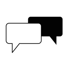 speech bubbles isolated icon