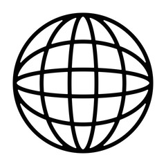 planet sphere isolated icon