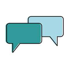 speech bubbles isolated icon