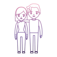 young ocuple icon over white background vector illustration