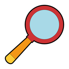 magnifying glass isolated icon vector illustration design