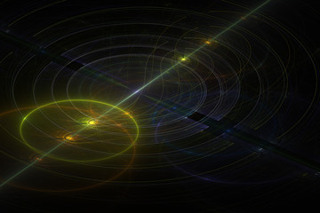 Fractal art background for creative design. Abstract fractal. Decoration for wallpaper desktop, poster, cover booklet, card. Psychedelic. Print for clothes, t-shirt. Magic graphics.