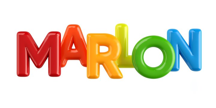 Bubbletext name Marlon
