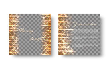 Radiant shimmering sequins for decorating a New Year's background for a greeting card.