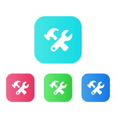 Fototapeta premium Four Colors - Flat App Icons