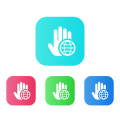 Fototapeta premium Four Colors - Flat App Icons