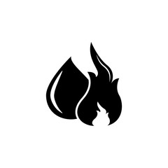 Fire and oil logo icon. Finance elements. Premium quality graphic design. Simple icon for websites, web design, mobile app, info graphics
