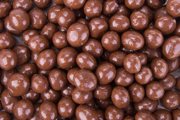 chocolate balls. chocolate balls on a background