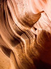 Sandstone Canyon Wall Detail - Antelope Canyon