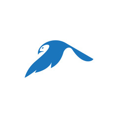 fly bird logo template