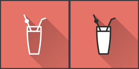 Cocktail - vector icon.