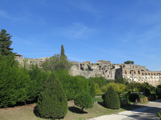 View of some Pompeii ruins