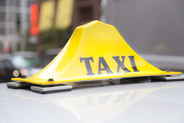 Taxi sign in Toronto