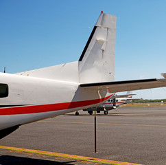 parking in the airport  little popular  plane