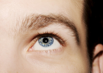 Obraz premium Image of man's blue eye