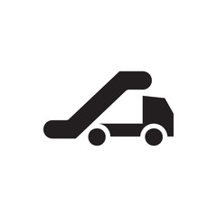 truck crane icon illustration