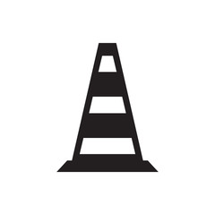 cone barrier icon illustration