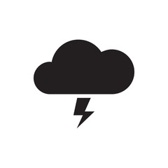thunder icon illustration