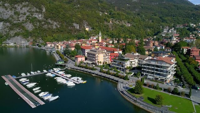 Aerial 4K - Porlezza (IT) - Lago di Lugano - Ceresio 